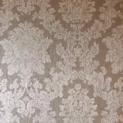 Damask Rose Gold Foil Metallic Wallpaper Textured Vinyl Retro Vintage Arthouse