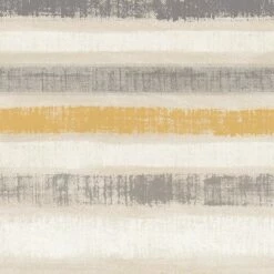 Arthouse Painted Stripe Ochre Wallpaper Paste The Wall Metallic Gold Grey Beige