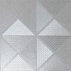 Silver Foil Diamond Geometric Wallpaper Textured Vinyl Shimmer Arthouse Gianni