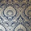 Damask Wallpaper Navy Blue Gold Metallic Shimmer Textured Arthouse Decoris