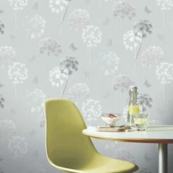 ARTHOUSE Kitty Floral Pattern Glitter Wallpaper Butterfly Flower Motif Textured Vinyl -ARTHOUSE SHOP 12718486 3