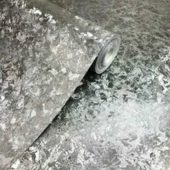 ARTHOUSE Velvet Crush Foil Metallic Silver Wallpaper Shimmer Leaf Motif Textured Vinyl -ARTHOUSE SHOP 13230725 3