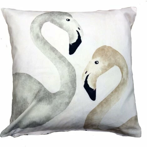 Arthouse Filled Cushion 45x45cm Flamingo Cream 1 Arthouse Filled Cushion 45x45cm Flamingo Cream