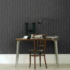Arthouse Glitz Wavey Stripe Wallpaper Black Silver Glitter Shimmer Lines Vinyl 3 Arthouse Glitz Wavey Stripe Wallpaper Black Silver Glitter Shimmer Lines Vinyl -ARTHOUSE SHOP 14931729 4