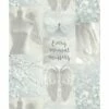 Arthouse Daydreamer Glitter Wallpaper Silver Grey Angel Wings Floral Typography