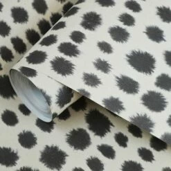 Arthouse Tribal Dotted Spots Wallpaper Grey White Dalmatian Mono Print Speckle -ARTHOUSE SHOP 23005168 3