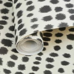 Arthouse Tribal Dotted Spots Wallpaper Grey White Dalmatian Mono Print Speckle -ARTHOUSE SHOP 23005168 4