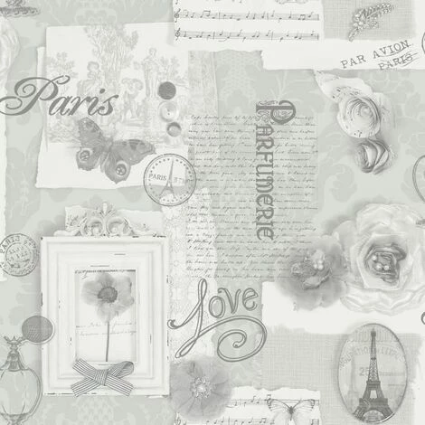 Arthouse Felicity Silver Paris Calligraphy Floral Butterfly Feature Wallpaper - 665401 Arthouse Felicity Silver Paris Calligraphy Floral Butterfly Feature Wallpaper - 665401 -ARTHOUSE SHOP 23694812 1