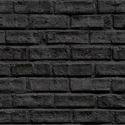 Arthouse Black Brick Wallpaper - 623007