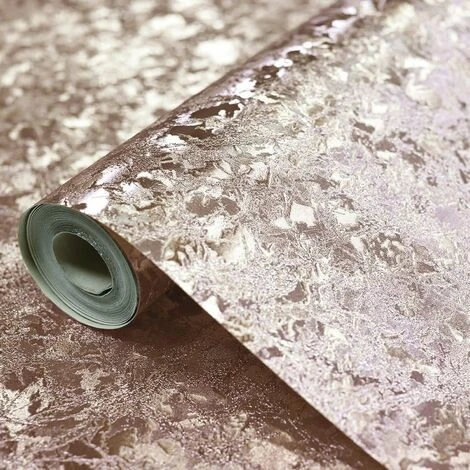Arthouse Velvet Crush Foil Rose Gold Illusions Collection Wallpaper, 10.05 X 0.53 M - 294300 1 Arthouse Velvet Crush Foil Rose Gold Illusions Collection Wallpaper, 10.05 X 0.53 M - 294300