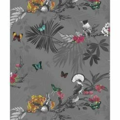 ARTHOUSE SHOP 4 Arthouse Mystical Forest Wallpaper, Slate, 53 Cm X 10.05 M - 664800