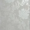 ARTHOUSE Calico Floral Wallpaper Flowers Metallic Embossed Grey Silver Textured Vinyl