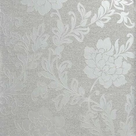 ARTHOUSE Calico Floral Wallpaper Flowers Metallic Embossed Grey Silver Textured Vinyl ARTHOUSE Calico Floral Wallpaper Flowers Metallic Embossed Grey Silver Textured Vinyl -ARTHOUSE SHOP 27803043 1
