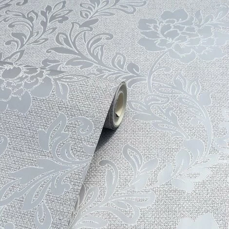 ARTHOUSE Calico Floral Wallpaper Flowers Metallic Embossed Grey Silver Textured Vinyl ARTHOUSE Calico Floral Wallpaper Flowers Metallic Embossed Grey Silver Textured Vinyl -ARTHOUSE SHOP 27803043 2