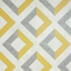 ARTHOUSE Urban Geo Ochre Wallpaper Geometric Modern Design Large Diamond Pattern