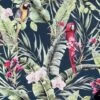 Pretty Polly Wallpaper Arthouse Tropical Navy Parrot Floral Jungle Pink Vinyl