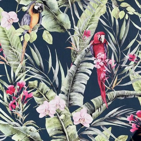 Pretty Polly Wallpaper Arthouse Tropical Navy Parrot Floral Jungle Pink Vinyl Pretty Polly Wallpaper Arthouse Tropical Navy Parrot Floral Jungle Pink Vinyl -ARTHOUSE SHOP 28172142 1