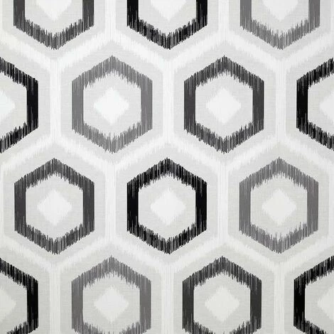Ikat Geometric Wallpaper Arthouse Retro Grey Charcoal White Textured Vinyl Ikat Geometric Wallpaper Arthouse Retro Grey Charcoal White Textured Vinyl -ARTHOUSE SHOP 29035518 1