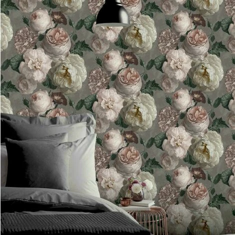 Arthouse Luxury Highgrove Floral Bloom Vintage Warm Grey Blush Cream Wallpaper Arthouse Luxury Highgrove Floral Bloom Vintage Warm Grey Blush Cream Wallpaper -ARTHOUSE SHOP 29316700 1