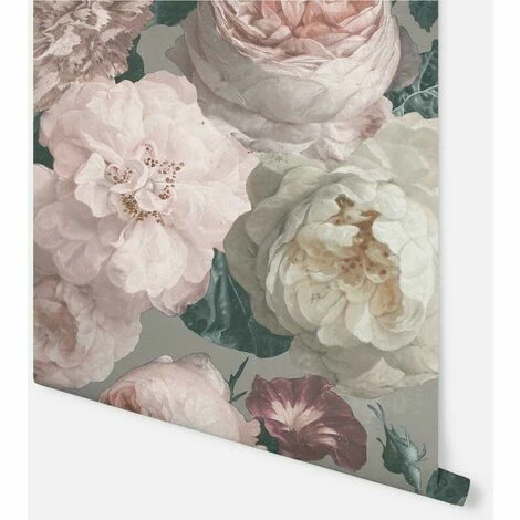 Arthouse Luxury Highgrove Floral Bloom Vintage Warm Grey Blush Cream Wallpaper Arthouse Luxury Highgrove Floral Bloom Vintage Warm Grey Blush Cream Wallpaper -ARTHOUSE SHOP 29316700 2