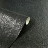 Arthouse Sequin Shimmer Black Glitter High Shine Plain Textured Shiny Wallpaper