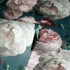 Arthouse Luxury Highgrove Floral Bloom Vintage Teal Blush Cream Wallpaper 2 Arthouse Luxury Highgrove Floral Bloom Vintage Teal Blush Cream Wallpaper -ARTHOUSE SHOP 29316711 3