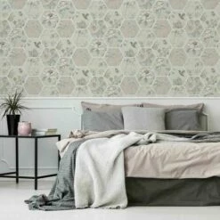 Arthouse Chinoise Decoupage Pink Grey Geometric Birds Floral Patchwork Wallpaper 2 Arthouse Chinoise Decoupage Pink Grey Geometric Birds Floral Patchwork Wallpaper -ARTHOUSE SHOP 29318048 3