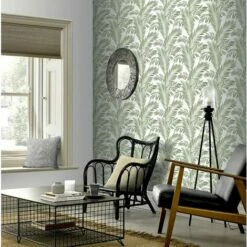 Arthouse Tropical Green Palm Leaf ArtiStick Peel And Stick Wallpaper Vinyl -ARTHOUSE SHOP 29490834 4