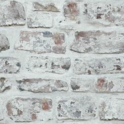 Arthouse White Washed Brick Effect ArtiStick Peel And Stick Wallpaper Vinyl
