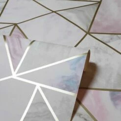 Arthouse Fragments ArtiStick Pink Mable Gold Peel And Stick Wallpaper Vinyl -ARTHOUSE SHOP 29523223 3