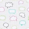 Speech Bubbles Wipeable Wallpaper Arthouse Whiteboard Kids Children's Nursery