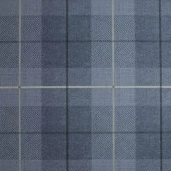 Arthouse Country Tartan Demin Blue Heavyweight Wallpaper 294902 Check Pattern