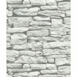 Arthouse VIP Moroccan Wall White Slate Stone Wallpaper 623009