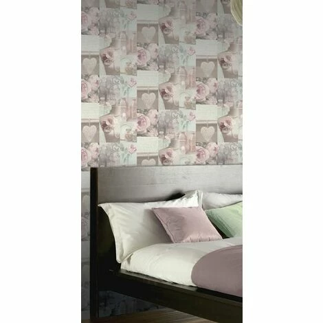 Arthouse, Charlotte Blush Wallpaper, Vintage Inspried Dusty Rose Pink 665200 Arthouse, Charlotte Blush Wallpaper, Vintage Inspried Dusty Rose Pink 665200 -ARTHOUSE SHOP 33961677 2