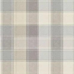 Arthouse Paste The Paper Wallpaper Country Check Grey 901902 Full Roll