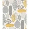 Arthouse Malmo Retro Nature Leaf Design Wallpaper - Ochre 902300
