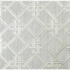 Arthouse Gianni Geometric Twist Knot Pattern Foil Wallpaper - Silver 903105
