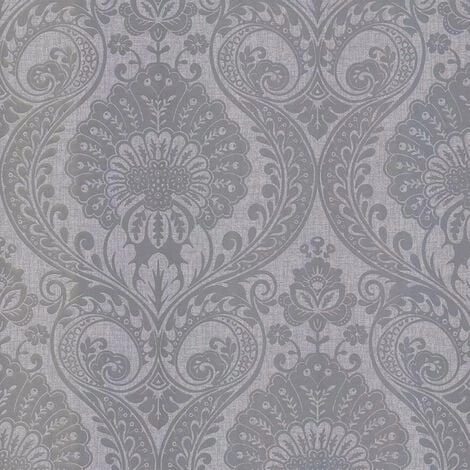 Arthouse Luxe Damask Metallic Glitte Shimmer Textured Wallpaper - Silver 906609 1 Arthouse Luxe Damask Metallic Glitte Shimmer Textured Wallpaper - Silver 906609