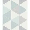Arthouse - Scandi Triangle Shape Geometric Wallpaper - Teal 908205
