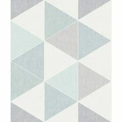 Arthouse - Scandi Triangle Shape Geometric Wallpaper - Teal 908205