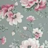 Arthouse Karina Floral Grey & Pink Textured Vinyl Feature Wall