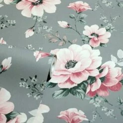 Arthouse Karina Floral Grey & Pink Textured Vinyl Feature Wall -ARTHOUSE SHOP 35414792 3
