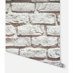 Arthouse Sunshine Brick Natural Wallpaper Smooth Finish Feature Wall