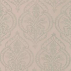Arthouse Moroccan Damask Blush And Silver Luxury Vinyl Textured Wallpaper -ARTHOUSE SHOP 35414801 3