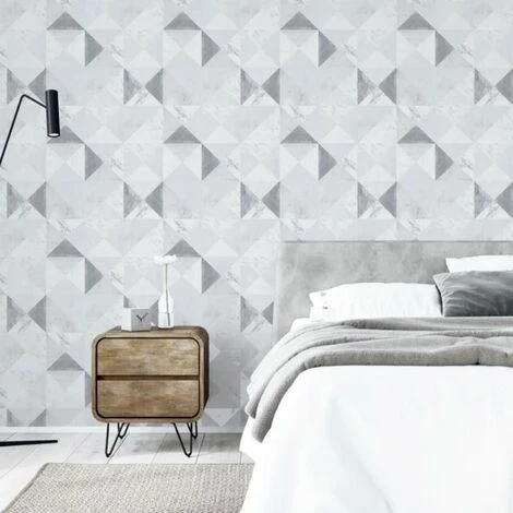 Arthouse Dimensions Grey Geometric Wallpaper Smooth Finish Feature Wall Arthouse Dimensions Grey Geometric Wallpaper Smooth Finish Feature Wall -ARTHOUSE SHOP 35414802 4