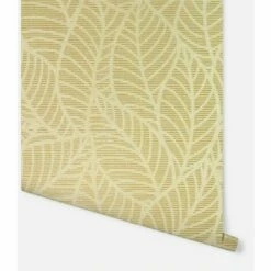 Arthouse Leaf Lines Ochre Glittery Finish Smooth Vinyl Wall Covering 3 Arthouse Leaf Lines Ochre Glittery Finish Smooth Vinyl Wall Covering -ARTHOUSE SHOP 35492939 4