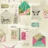 Arthouse Love Wallpaper PS I Love You Cream Green Pink Letters Butterfly Flower
