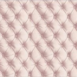 Headboard Wallpaper Cushioned Faux Leather Luxury Arthouse Silver/Blush