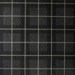 Heritage Check Wallpaper Arthouse Tartan Charcoal Copper Metallic Textured