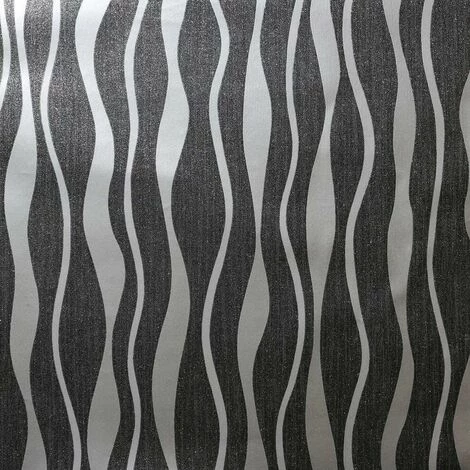 Metallic Wave Wallpaper Arthouse Textured Glitter Black Silver Metallic Wave Wallpaper Arthouse Textured Glitter Black Silver -ARTHOUSE SHOP 46702396 1